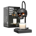 Skull Candle Warmer Lamp with Timer & Dimmer – Adjustable Height Gothic Candle Lamp (Candles Not Included)