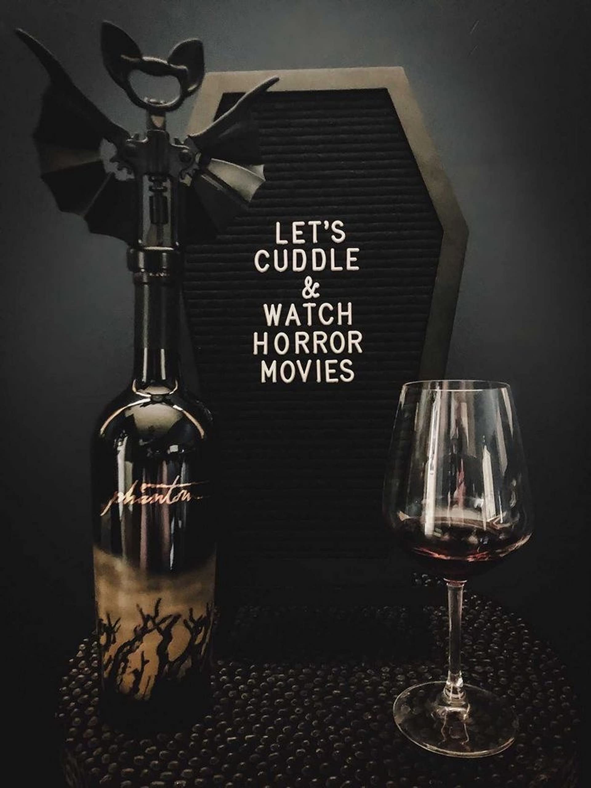 Coffin Letter Board with Spooky Emojis