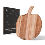 Load image into Gallery viewer, New - Halloween Pumpkin Cutting Board 14.8&quot;x13&quot; – Solid Acacia Wood Pumpkin Charcuterie Board for Fall Decor, Gothic Cheese Boards, Fall Kitchen Decor &amp; Halloween Kitchen Serving Platter
