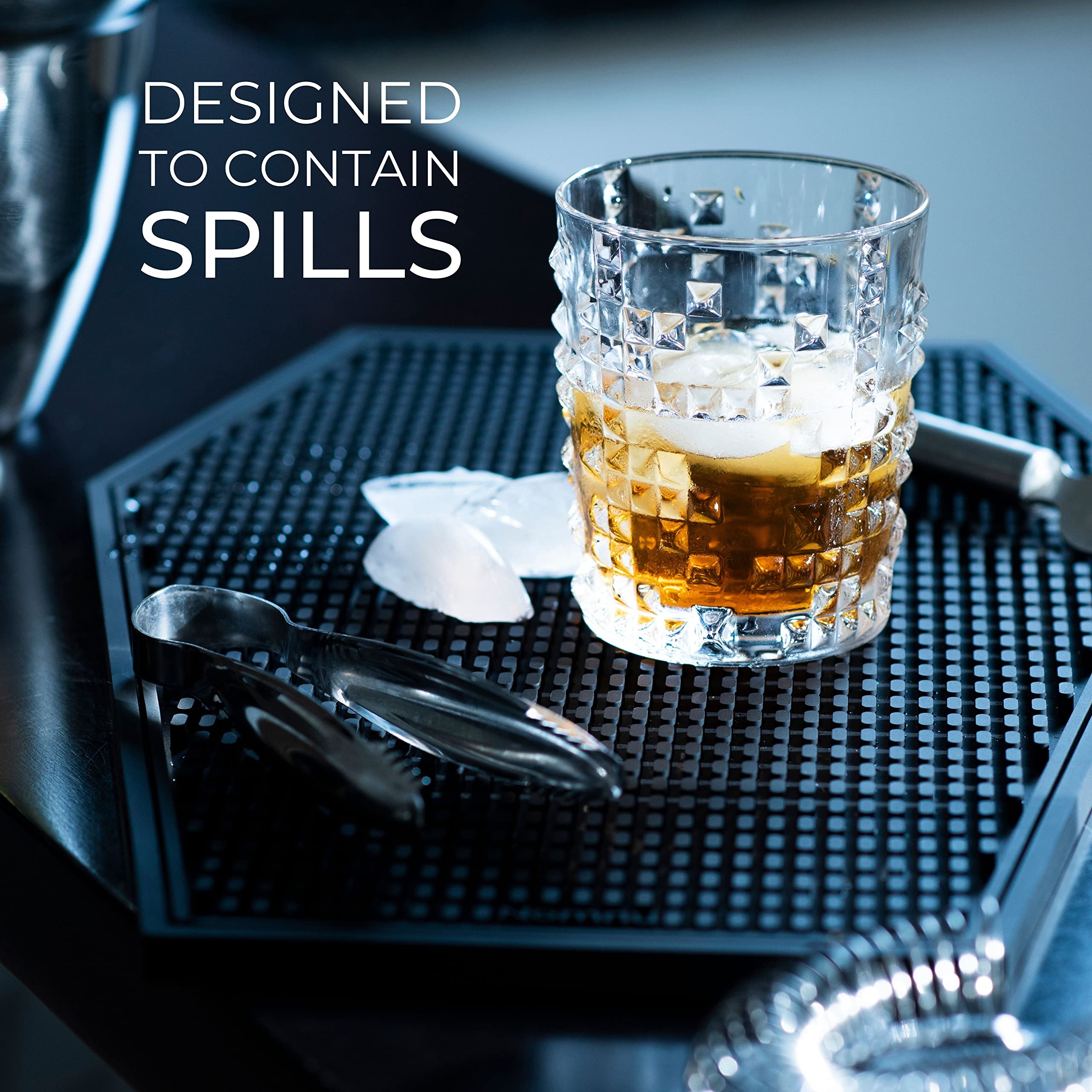 Coffin Spill Mat for Different Uses, Cold or Hot - Coffin Bar Mat or Coffee Mat