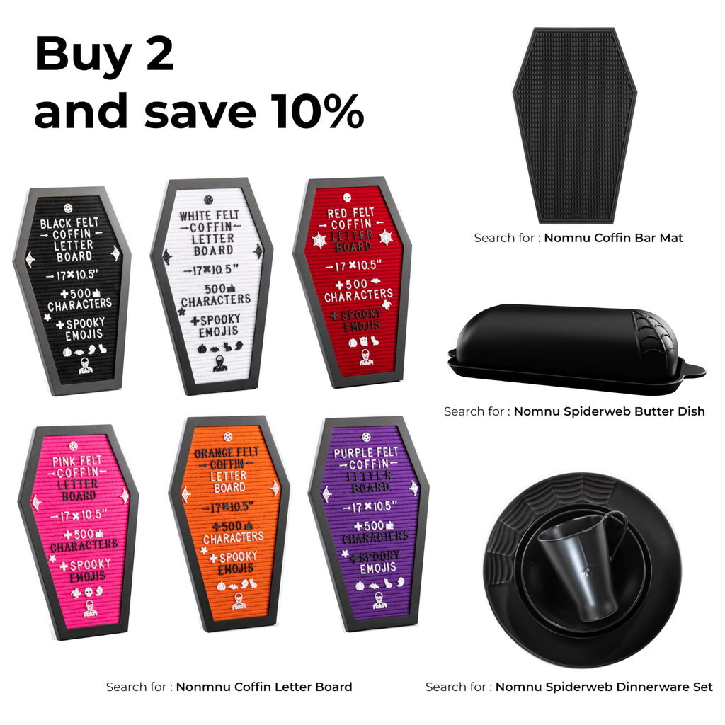 Nomnu Spiderweb Butter Dish With Lid (Porcelain) - Black Matte Halloween Goth Butter Dish Set with Embossed Spider and Spiderweb - Spooky Kitchen Utensils - Gothic Kitchen Housewarming Gifts