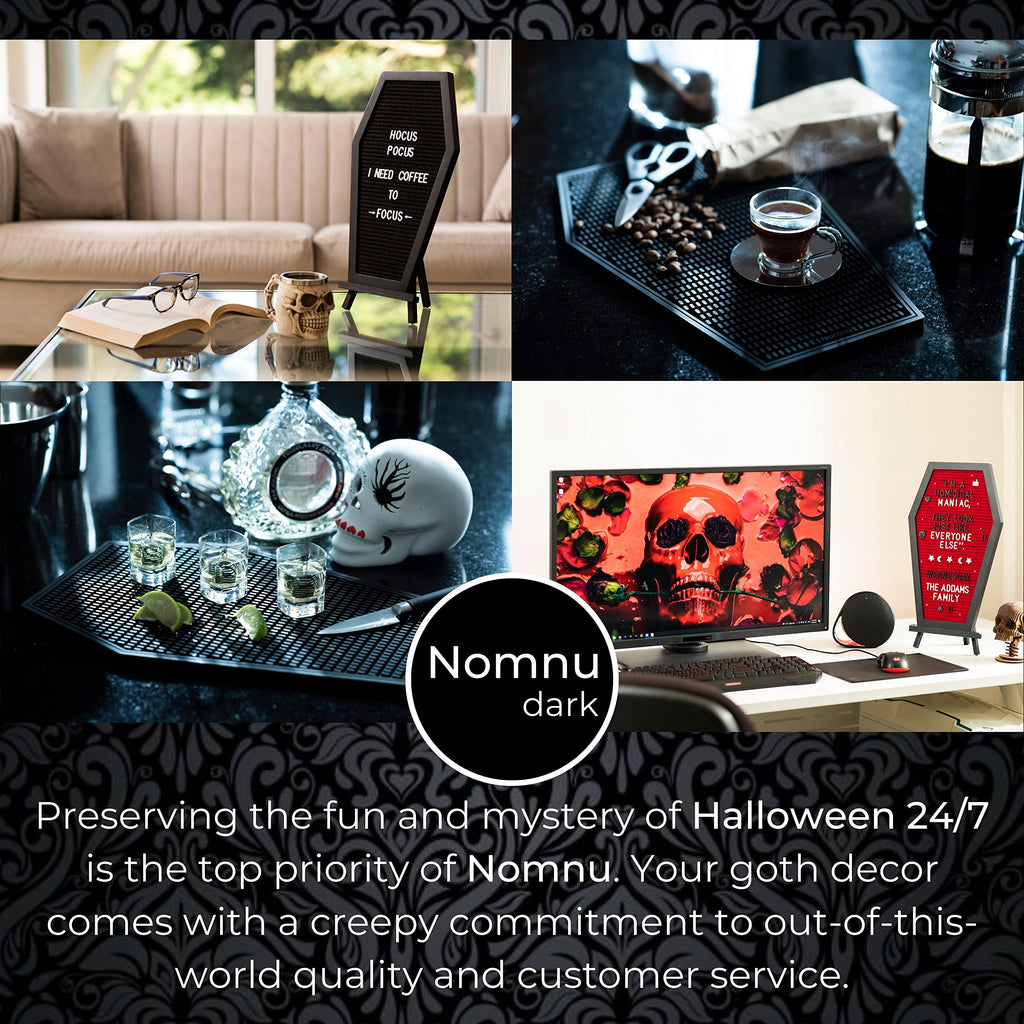 Coffin Spill Mat for Different Uses, Cold or Hot - Coffin Bar Mat or Coffee Mat