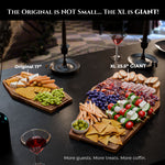 Load image into Gallery viewer, Giant Coffin Charcuterie Board – 23.5&quot; x 14.5&quot; Acacia Wood Cutting &amp; Serving Tray for Gothic Decor, Halloween Parties &amp; Goth Gifts
