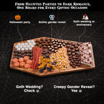 Load image into Gallery viewer, Giant Coffin Charcuterie Board – 23.5&quot; x 14.5&quot; Acacia Wood Cutting &amp; Serving Tray for Gothic Decor, Halloween Parties &amp; Goth Gifts
