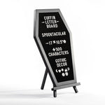 Load image into Gallery viewer, coffin letter board gothic decor black spooky decorations

