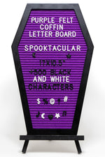 Load image into Gallery viewer, Coffin Letter Board with Spooky Emojis
