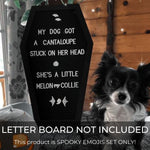 Load image into Gallery viewer, Spooky Letter Board Characters - Board NOT Included - +80pcs Felt Message Board Accessories - Shapes Include: Pumpkin, Coffin, Skeleton, Skull, Spider, Bat, Witch Hat, Broom
